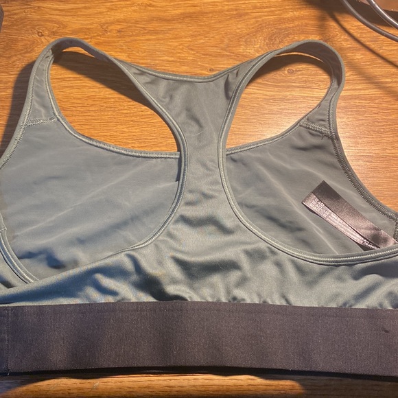 VS Sports Bra olive green with black trim. Size large - Picture 2 of 3